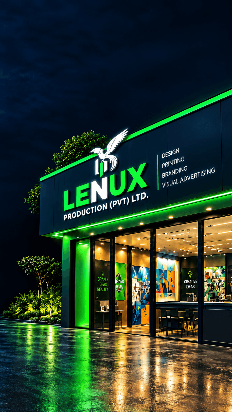 Lenux Production Hero Mobile